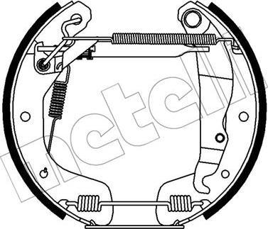 Metelli 51-0412 - Kit ganasce freno autozon.pro