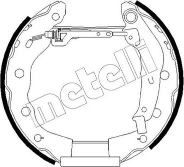 Metelli 51-0485 - Kit ganasce freno autozon.pro