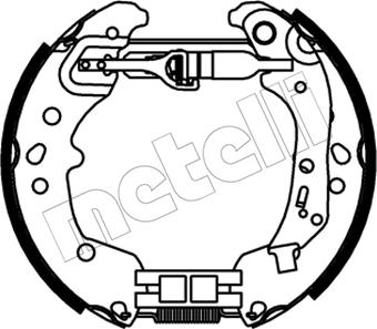 Metelli 51-0545 - Kit ganasce freno autozon.pro