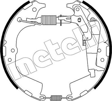 Metelli 51-0510 - Kit ganasce freno autozon.pro