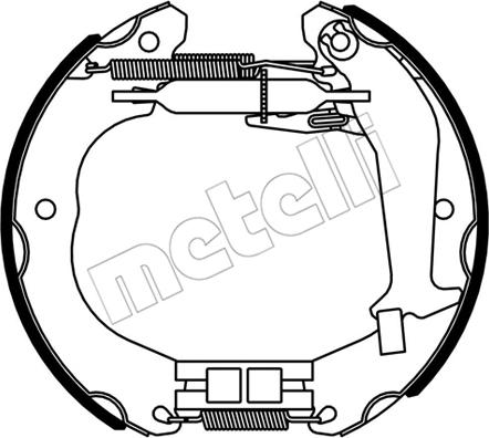 Metelli 51-0533 - Kit ganasce freno autozon.pro