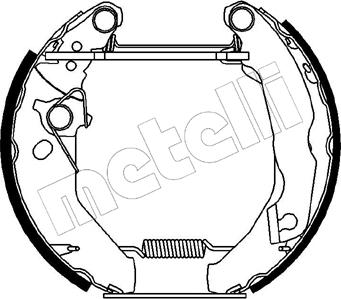 Metelli 51-0047 - Kit ganasce freno autozon.pro