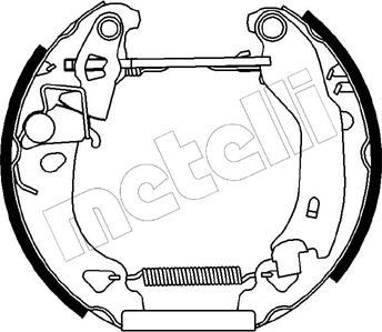 Metelli 51-0058 - Kit ganasce freno autozon.pro