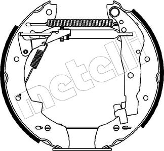 Metelli 51-0062 - Kit ganasce freno autozon.pro