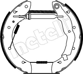 Metelli 51-0067 - Kit ganasce freno autozon.pro