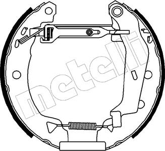 Metelli 51-0033 - Kit ganasce freno autozon.pro