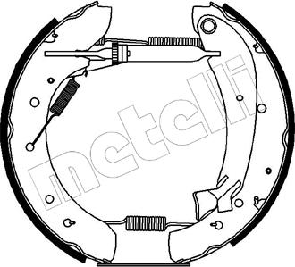 Metelli 51-0074 - Kit ganasce freno autozon.pro