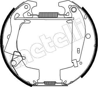 Metelli 51-0070 - Kit ganasce freno autozon.pro