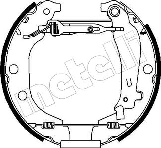 Metelli 51-0078 - Kit ganasce freno autozon.pro