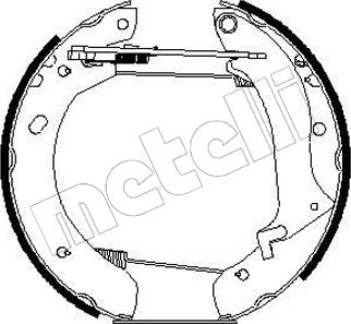 Metelli 51-0195 - Kit ganasce freno autozon.pro