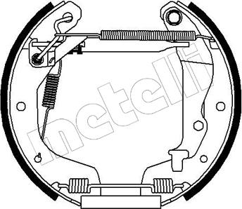 Metelli 51-0196 - Kit ganasce freno autozon.pro