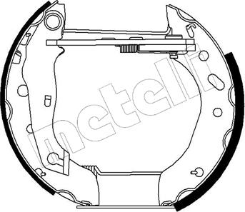 Metelli 51-0192 - Kit ganasce freno autozon.pro