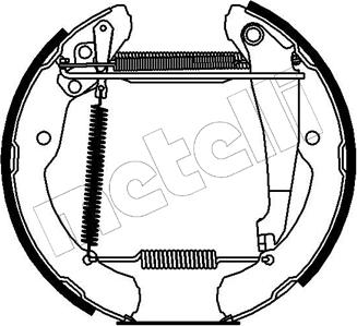 Metelli 51-0147 - Kit ganasce freno autozon.pro