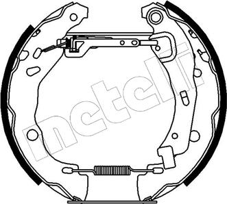 Metelli 51-0155 - Kit ganasce freno autozon.pro