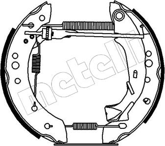 Metelli 51-0166 - Kit ganasce freno autozon.pro