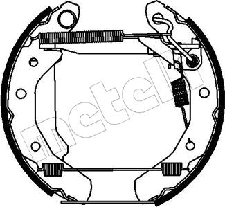 Metelli 51-0185 - Kit ganasce freno autozon.pro