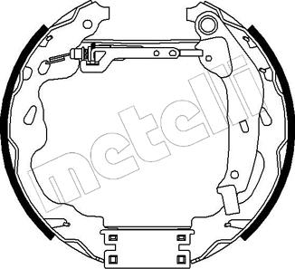 Metelli 51-0182 - Kit ganasce freno autozon.pro