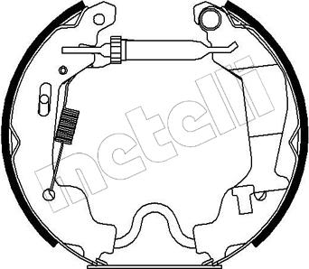 Metelli 51-0187 - Kit ganasce freno autozon.pro