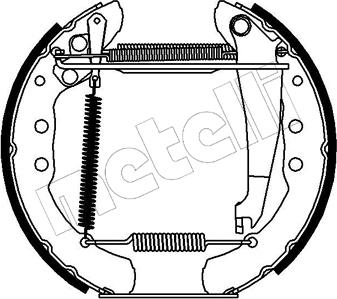 Metelli 51-0131 - Kit ganasce freno autozon.pro