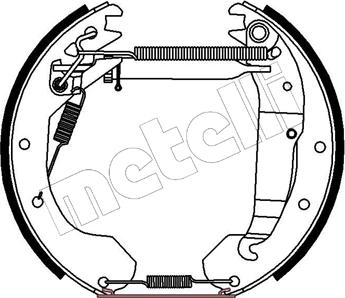 Metelli 51-0175 - Kit ganasce freno autozon.pro