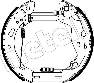 Metelli 51-0343 - Kit ganasce freno autozon.pro