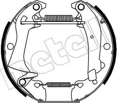 Metelli 51-0380 - Kit ganasce freno autozon.pro