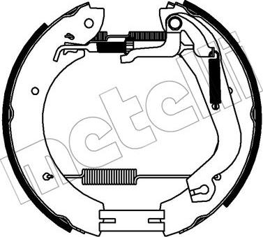 Metelli 51-0349 - Kit ganasce freno autozon.pro