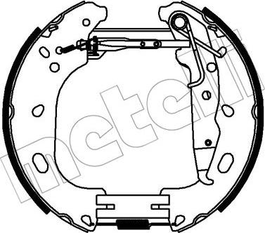 Metelli 51-0333 - Kit ganasce freno autozon.pro