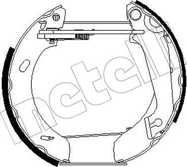 Metelli 51-0268 - Kit ganasce freno autozon.pro