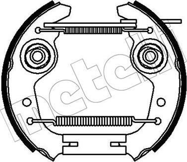 Metelli 51-0240 - Kit ganasce freno autozon.pro