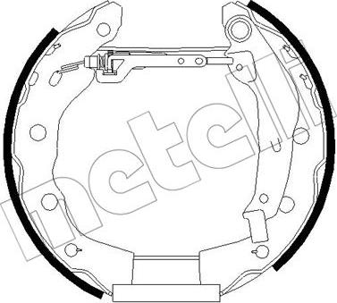 Metelli 51-0258 - Kit ganasce freno autozon.pro