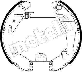 Metelli 51-0207 - Kit ganasce freno autozon.pro