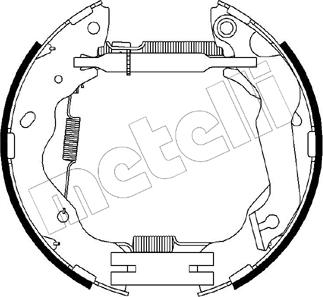 Metelli 51-0212 - Kit ganasce freno autozon.pro