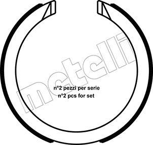 Metelli 53-0491 - Kit ganasce, Freno stazionamento autozon.pro