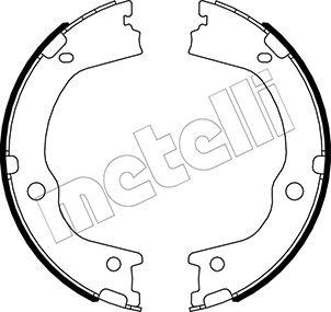 Metelli 53-0498 - Kit ganasce, Freno stazionamento autozon.pro