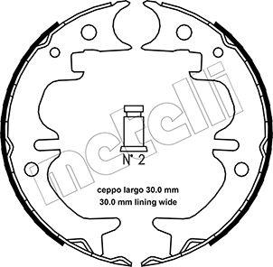 Metelli 53-0444 - Kit ganasce, Freno stazionamento autozon.pro