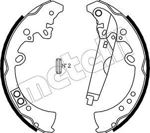 Metelli 53-0445 - Kit ganasce freno autozon.pro