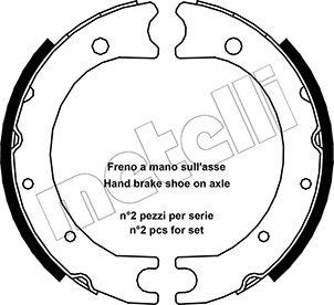 Metelli 53-0440 - Kit ganasce, Freno stazionamento autozon.pro