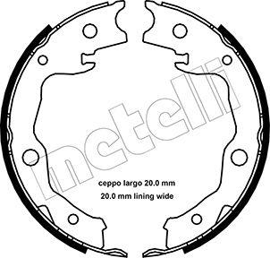 Metelli 53-0450 - Kit ganasce, Freno stazionamento autozon.pro