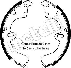 Metelli 53-0419 - Kit ganasce freno autozon.pro