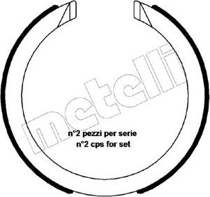 Metelli 53-0483 - Kit ganasce, Freno stazionamento autozon.pro