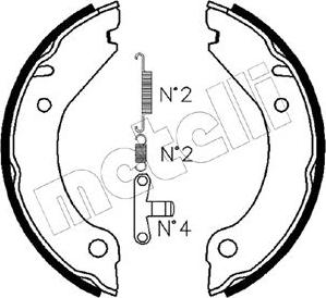 Metelli 53-0473K - Kit ganasce, Freno stazionamento autozon.pro