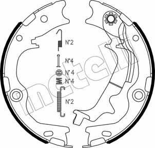 Metelli 53-0502K - Kit ganasce, Freno stazionamento autozon.pro