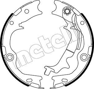 Metelli 53-0502 - Kit ganasce, Freno stazionamento autozon.pro