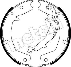 Metelli 53-0585 - Kit ganasce, Freno stazionamento autozon.pro