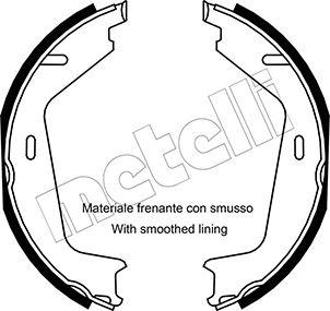 Metelli 53-0530 - Kit ganasce, Freno stazionamento autozon.pro