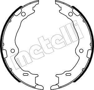 Metelli 53-0522 - Kit ganasce, Freno stazionamento autozon.pro