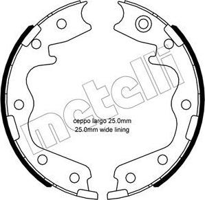 Metelli 53-0695 - Kit ganasce, Freno stazionamento autozon.pro