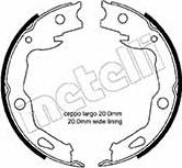 Metelli 53-0666 - Kit ganasce, Freno stazionamento autozon.pro