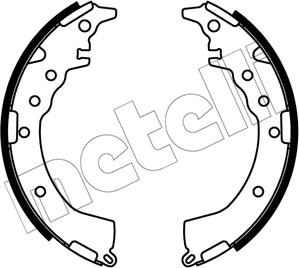 Metelli 53-0687 - Kit ganasce freno autozon.pro